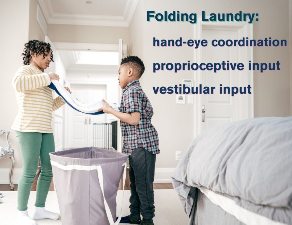 laundry folding as occupational therapy for autism idea